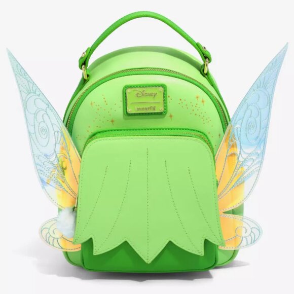 Loungefly Handbags - Peter Pan Tinker Bell Wings Figural Mini Backpack - BoxLunch Exclusive